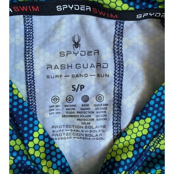 Spyder Surf-Sand-Sun Men's Small Long Sleeve‎ Rash Guard Shirt Wicking UPF30+ - Picture 5 of 9